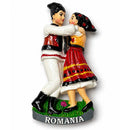 Magnet frigider cu dansatori in costum popular romanesc