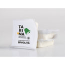 Creamy Tarina branza telemea from matured buffalo milk in brine, showcasing the traditional Romanian dairy product.