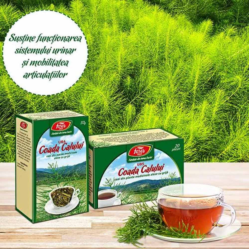 Ceai Coada Calului, U85, 20 plicuri, Fares - Delumani - Magazin Online Romanesc 
