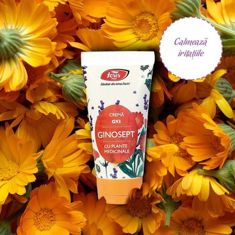 Crema Ginosept cu plante medicinale, G93, 50 ml, Fares - Delumani - Magazin Online Romanesc 