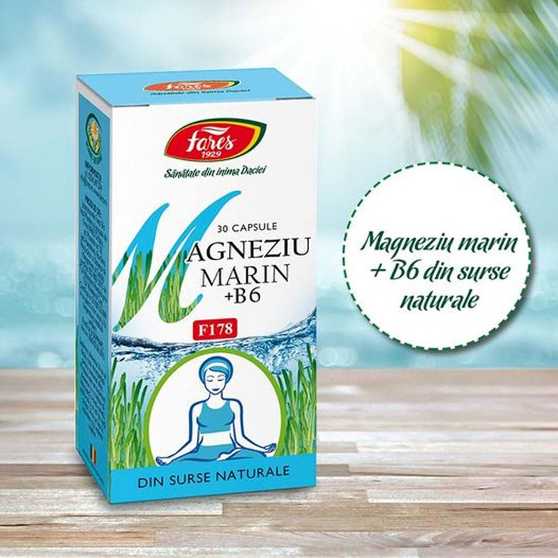 Magneziu + B6, F178, 30 capsule, Fares - Delumani - Magazin Online Romanesc 