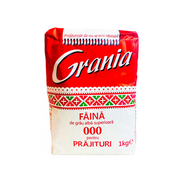 Faina de Grau Alba Superioara 000 pentru Prajituri 1Kg Grania