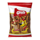 Cocoa and milk flavored Pufuleti snack from Gusto by Phoenixy, showing crispy puffed cereal pieces with cocoa coating.