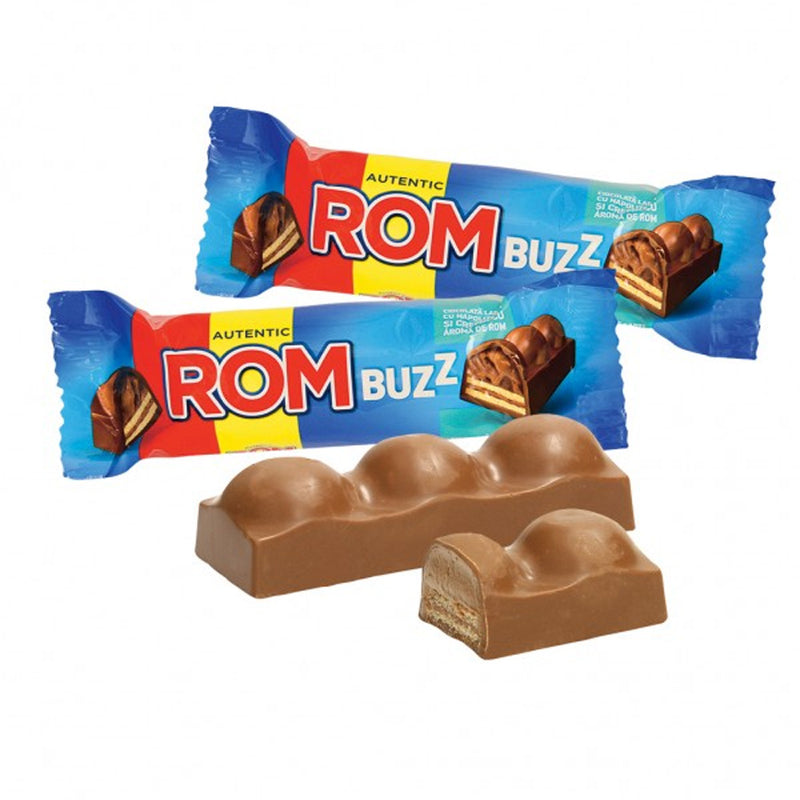 Rom Buzz cu alune intregi - napolitana crema rom