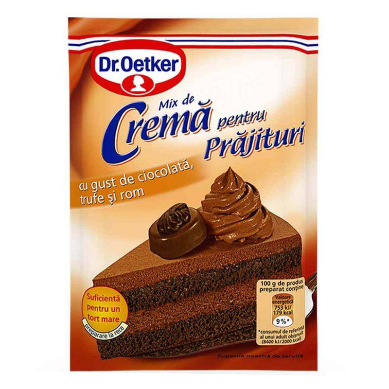 Crema prajituri ciocolata, trufe si rom