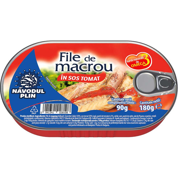 File de macrou in sos tomat Navodul Plin