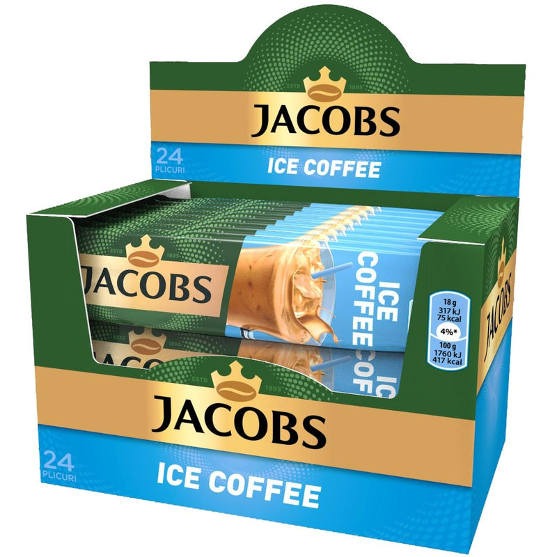 Jacobs 3 In 1 Cafea Instant Ice Coffee (24 Plicuri)